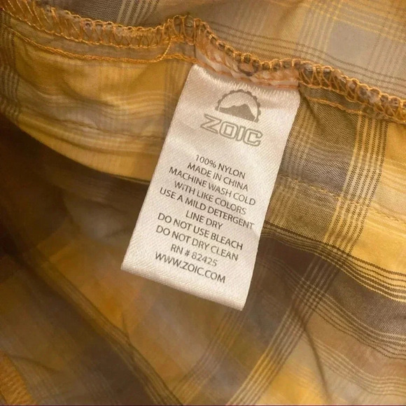 Zoic  plaid checkered technical shirt - Picture 4 of 5